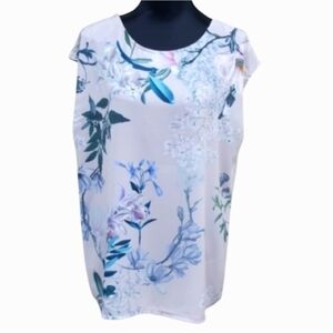 NWT Sleeveless CLEO Spring Floral Top w/V-Back (XL)